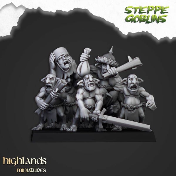 TOW - Orques & Gobelins - Steppe Goblors Swarms - Highlands Miniatures