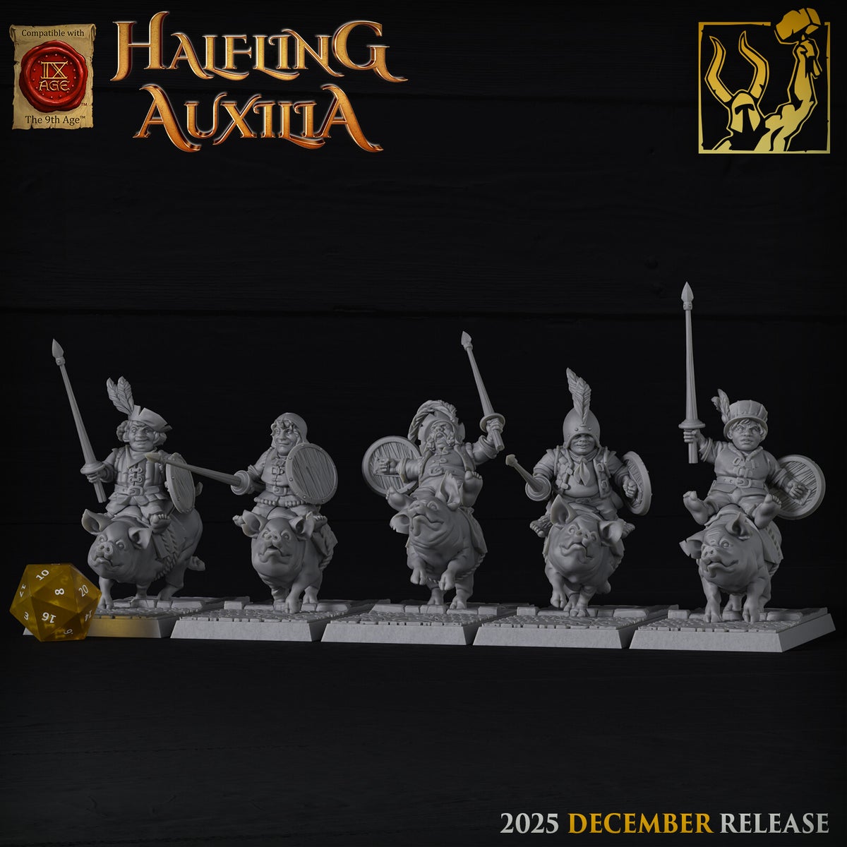 TOW - Halfling Auxilia - Halfling Pig Riders | Myfigouz3D
