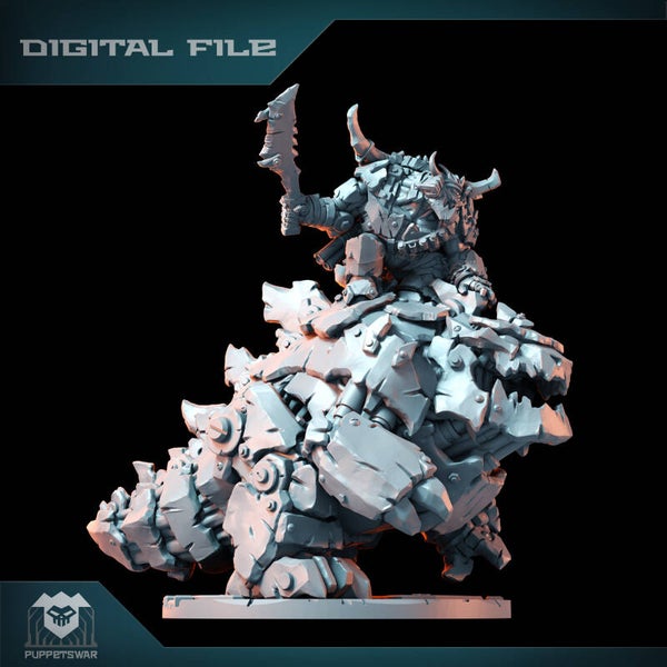 W40k - PW - All Stars Orks - Ork Hero on Kaiju-Bot