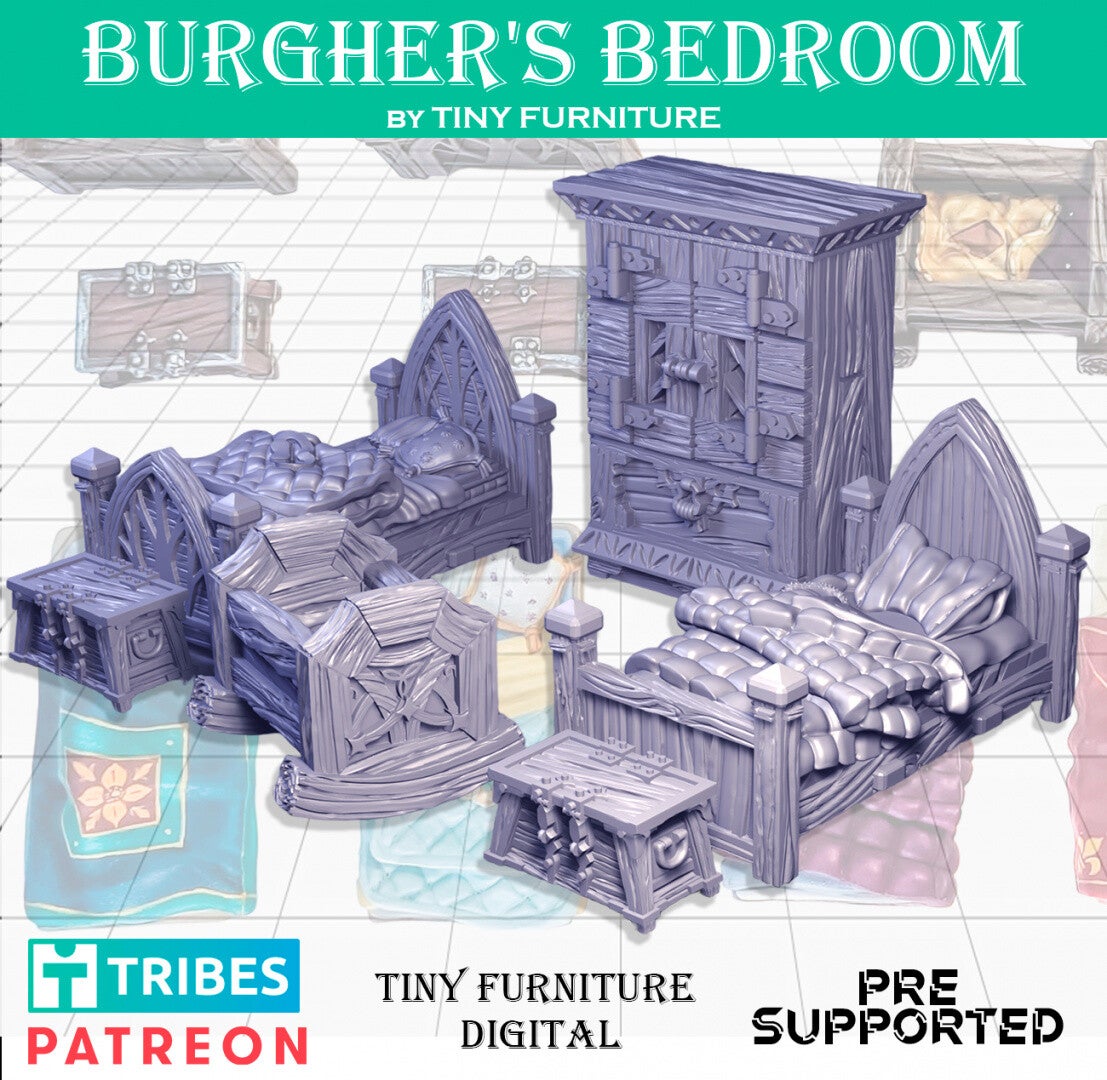 DEC - MedDio - Burgher's bedroom - Tiny Furniture