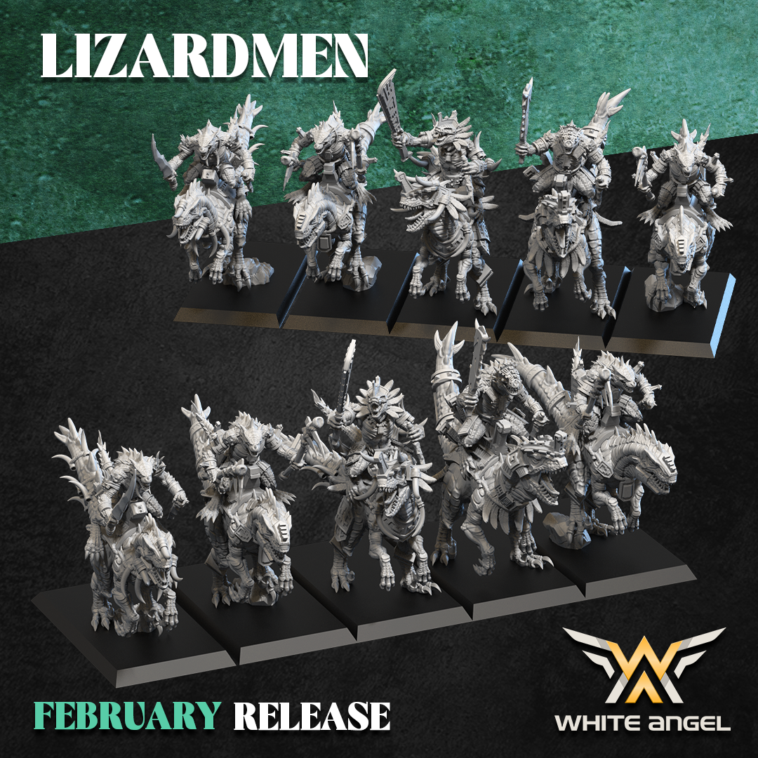 TOW - Ancient Lizardmen - Lizard Warrior Rider