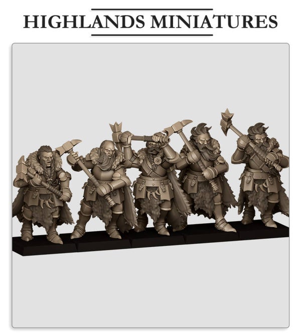 TOW - Sunland - Mergenheim Knights on Foot - Highlands Miniatures