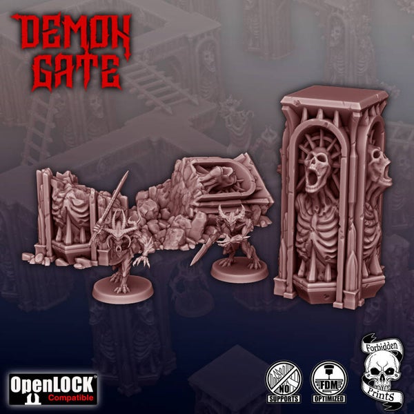 DEC - SF - Demon Gate - Screaming Pillar Set 1
