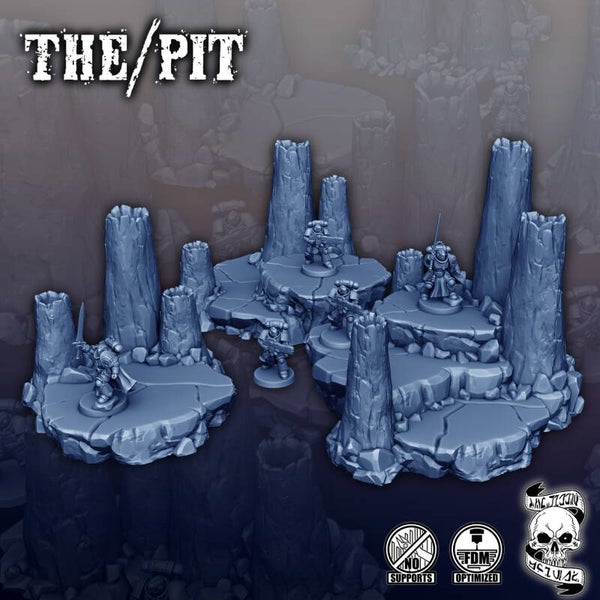 DEC - SF - The Pit - Volcano Bundle Plateforme Pic Set