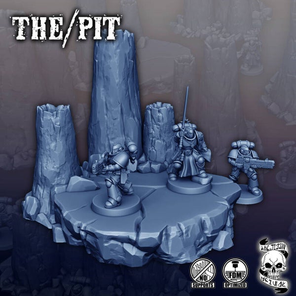 DEC - SF - The Pit - Volcano Small  Plateforme Pic Set