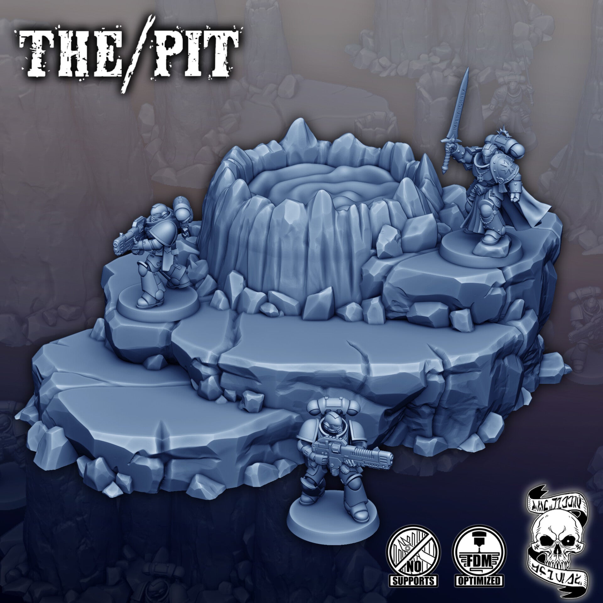 DEC - SF - The Pit - Volcano Plateforme Lave Set 3