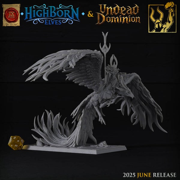 TOW - Highborne Elves - Noble /Archimage on Phoenix