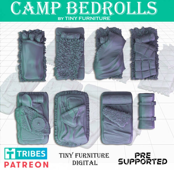 DEC - MedDio - Camp Bedrolls - Tiny Furniture
