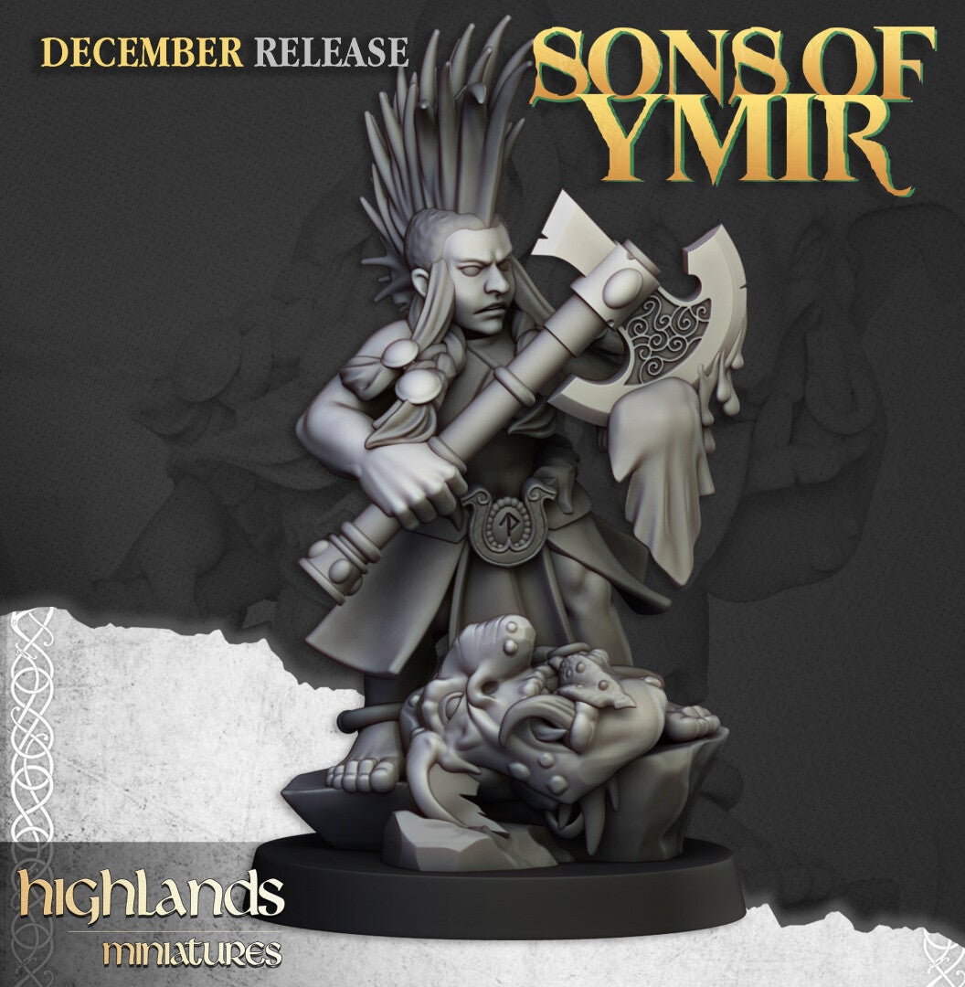 TOW - Sons of Ymir - Dwarf Trollseekers Female - Highlands Miniatures