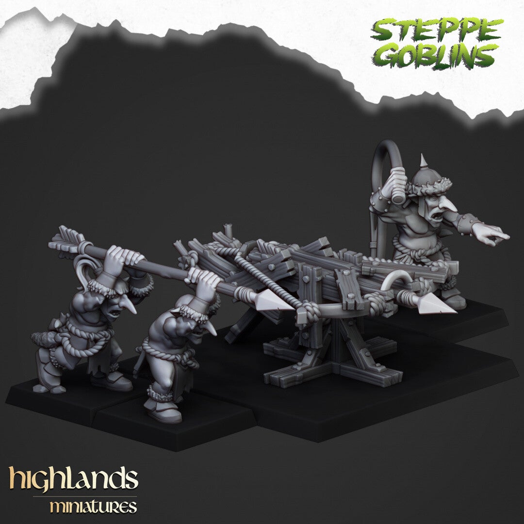 TOW - Orques & Gobelins - Steppe Goblin Baliste - Highlands Miniatures