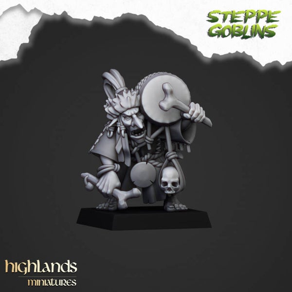 TOW - Orques & Gobelins - Steppe Goblin Shaman - Highlands Miniatures