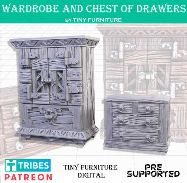DEC - MedDio - Wardrobe and chest of drawers - Tiny Furniture