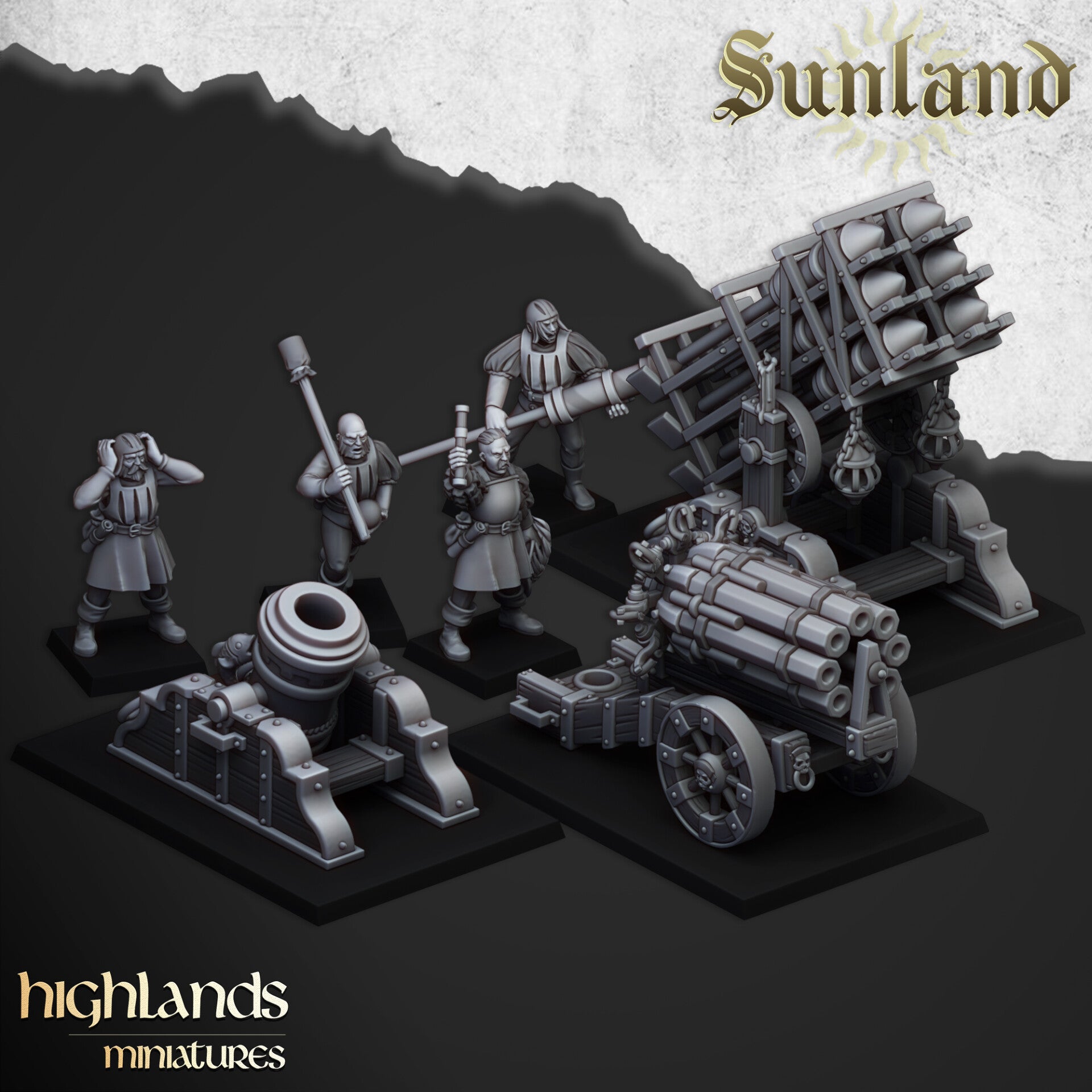 TOW - Sunland - Set Artillery - Highlands Miniatures