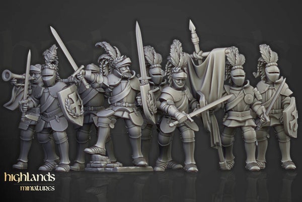 TOW - Sunland - Knights on Foot - Highlands Miniatures