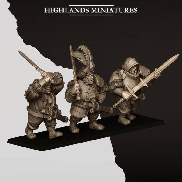 TOW - Sunland - Ogres with Zweihander - Highlands Miniatures