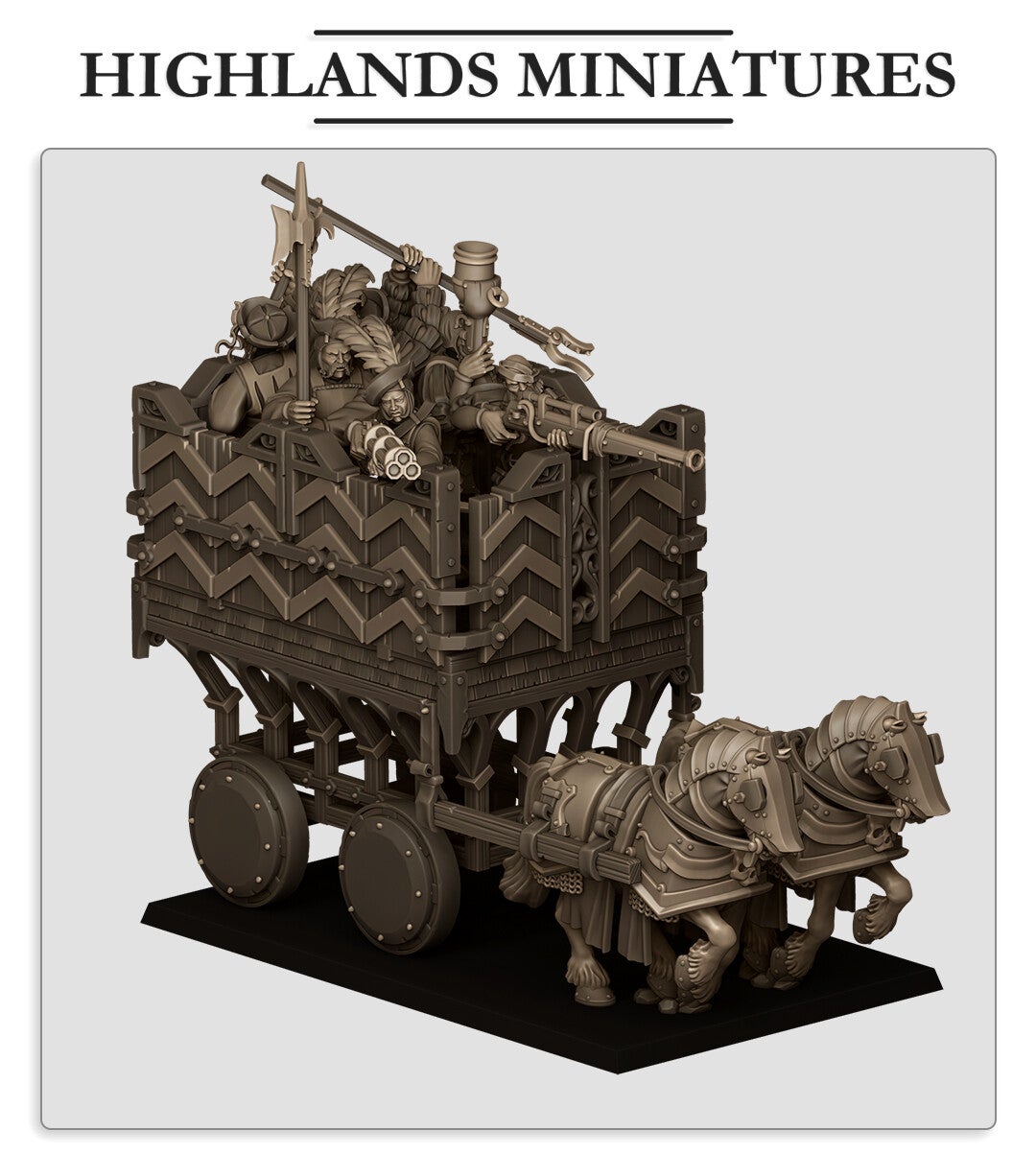 TOW - Sunland - Armored Wagon - Highlands Miniatures