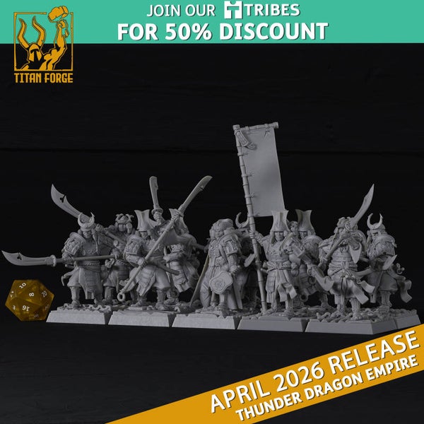 TF - Dragon Empire -  Thunder Warriors with Halebarde