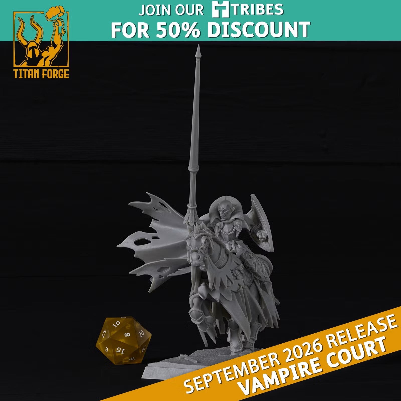 TF - Vampire Count - Vampire Lord Mounted