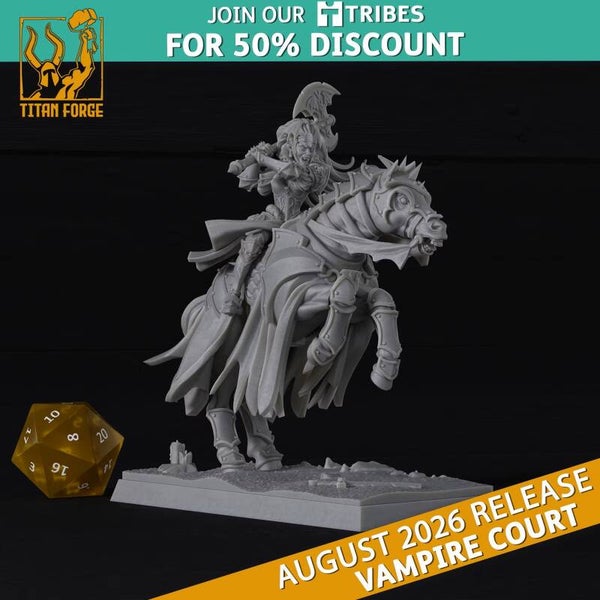 TF - Vampire Count - Vampire Queen Mounted