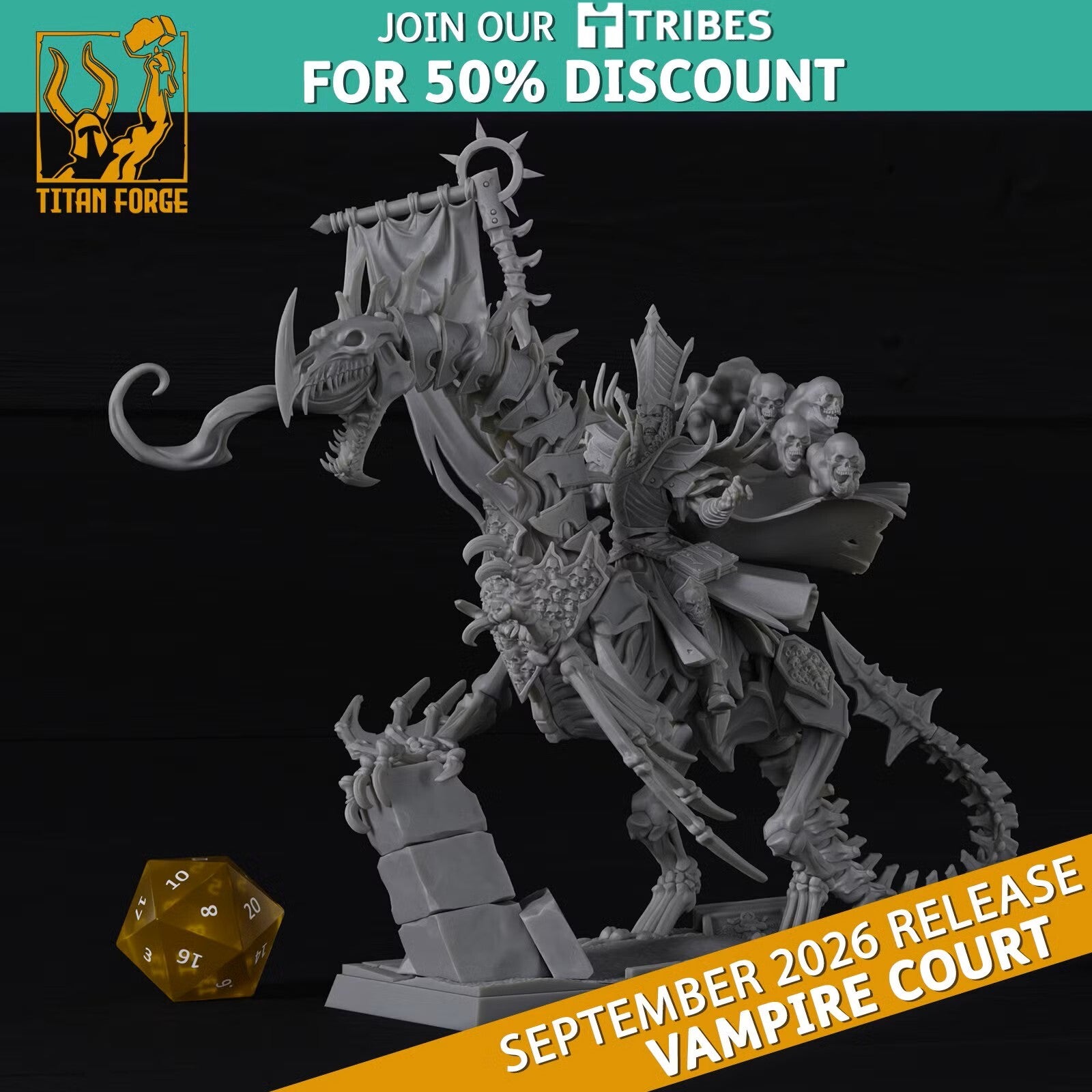 TF - Vampire Count - White Lord Mounted