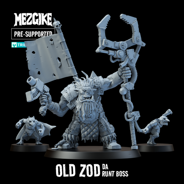 W40k - MZG - Ork Skrap Ladz - Old Zod, da runt boss