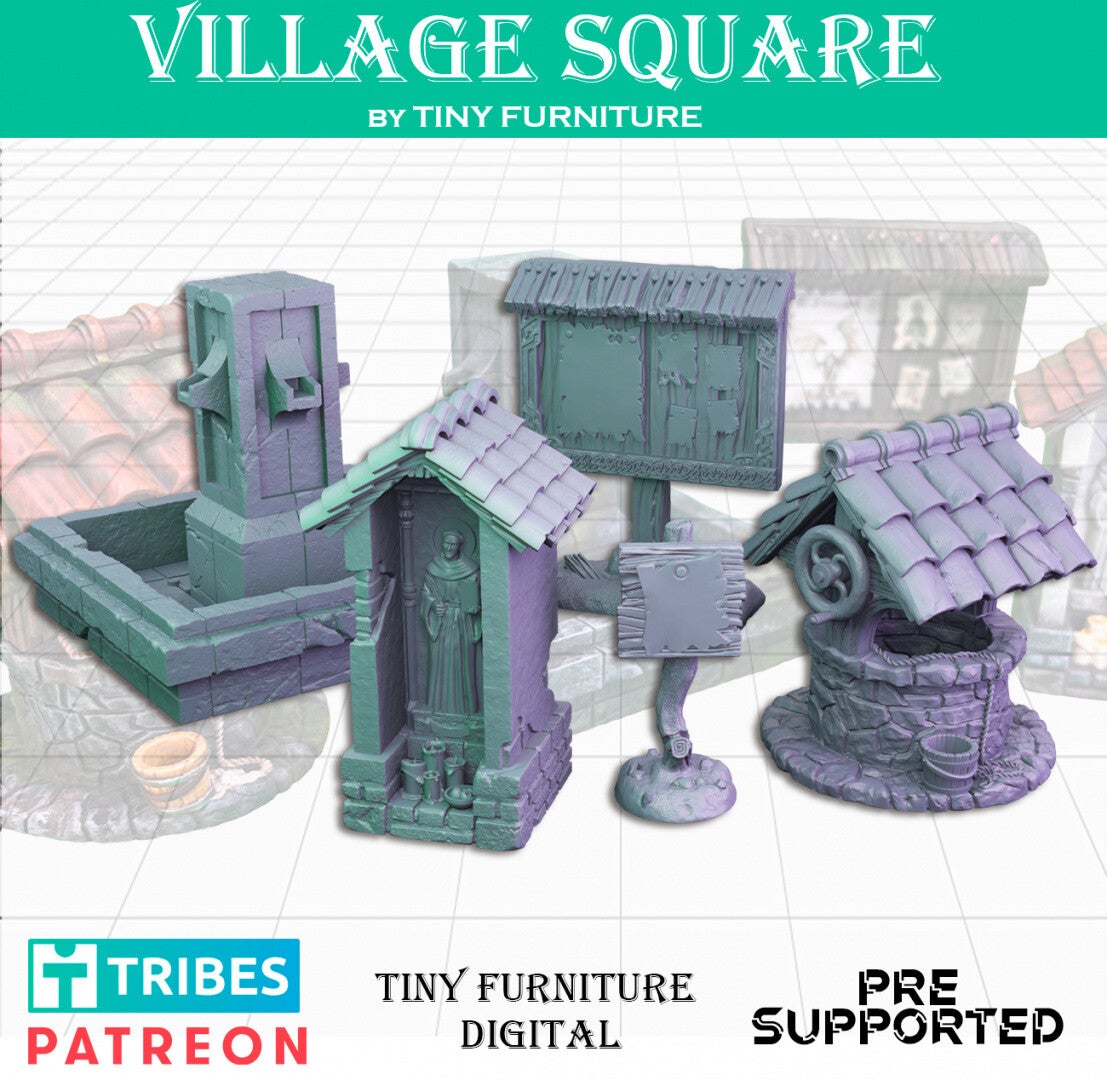 DEC - MedDio - Village Square - Tiny Furniture