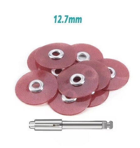 Sof-Les Pop-On polish disc 12,7 mm Coarse (Dark red, 200 pcs)