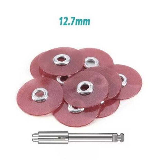 Sof-Les Pop-On polish disc 12,7 mm Coarse (Dark red, 200 pcs)