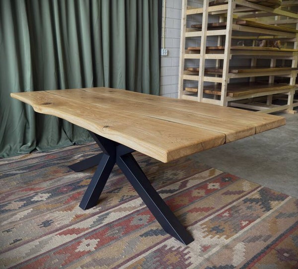 Eiken diner tafel 210 x 100
