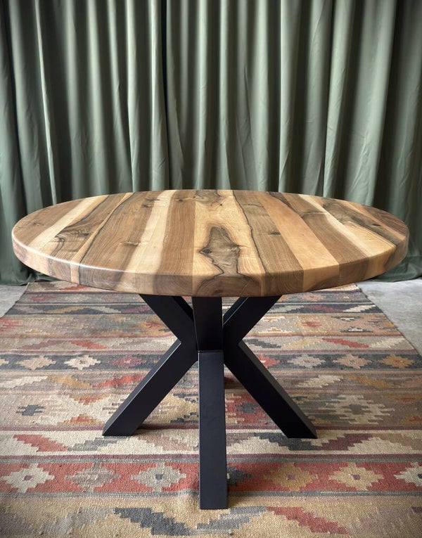 Walnoot tafel rond 110