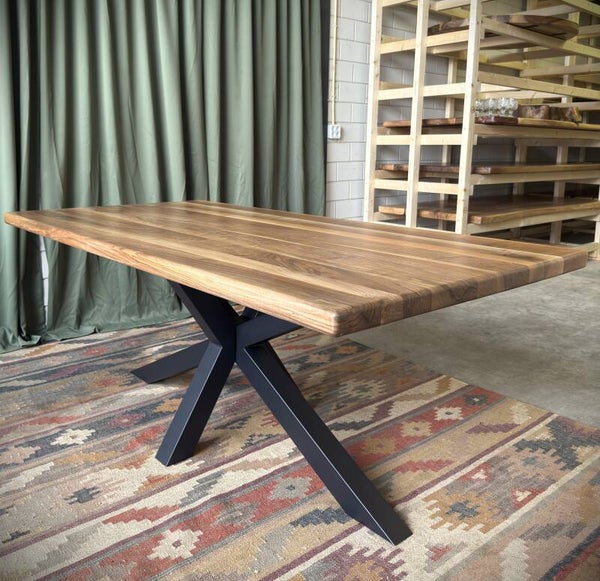 Walnoot diner tafel 200 x 100