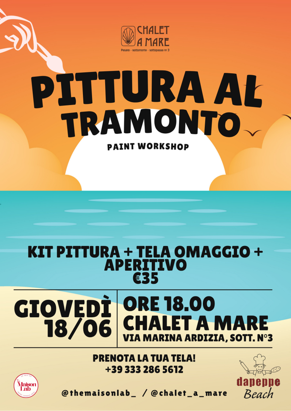 Pittura al tramonto