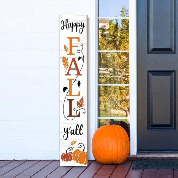 Fall wooden porch sign