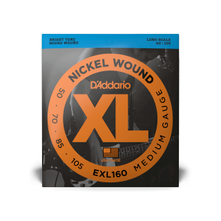 50-105 Medium, Long Scale, XL Nickel Bass Strings