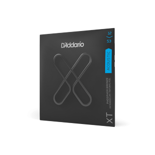 D'Addario 12-53 Light XT  PB Coated Acoustic Guitar Strings