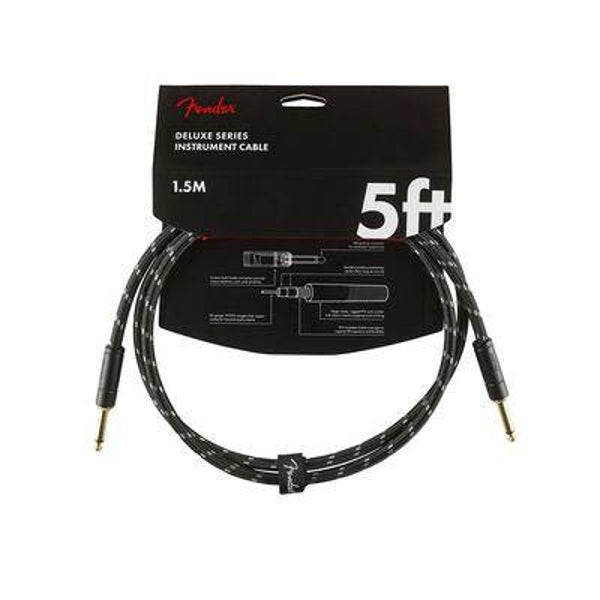 instrument cable, 5ft, black tweed
