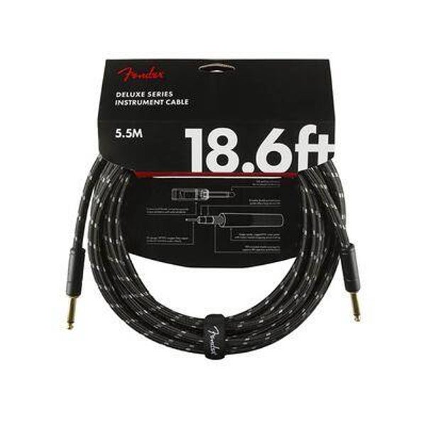 Instrument cable, 18.6ft, black tweed