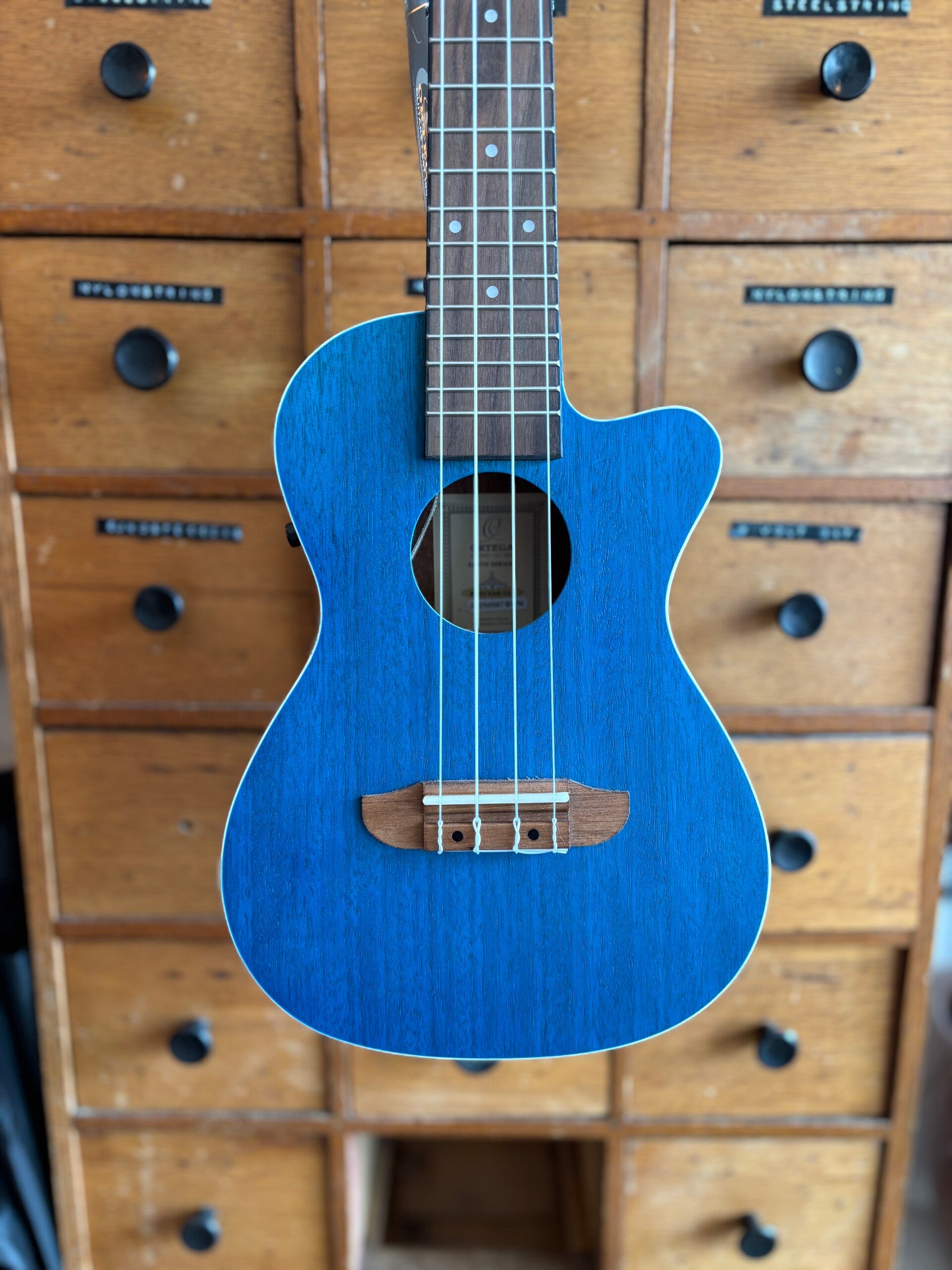 ORTEGA Earth Series Concert Preamp Ukulele Ocean Blue