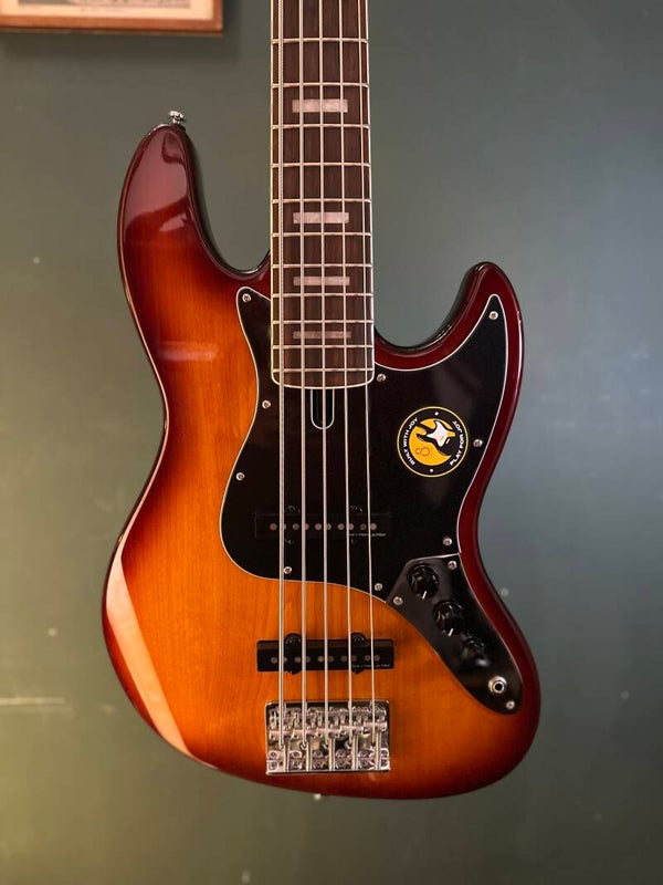 V5R A5/TS |Sire V Series Marcus Miller alder 5-string passive bass guitar tobacco sunburst