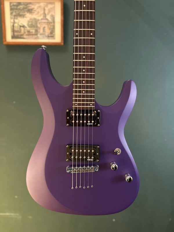 Schecter C6 Deluxe Satin Purple
