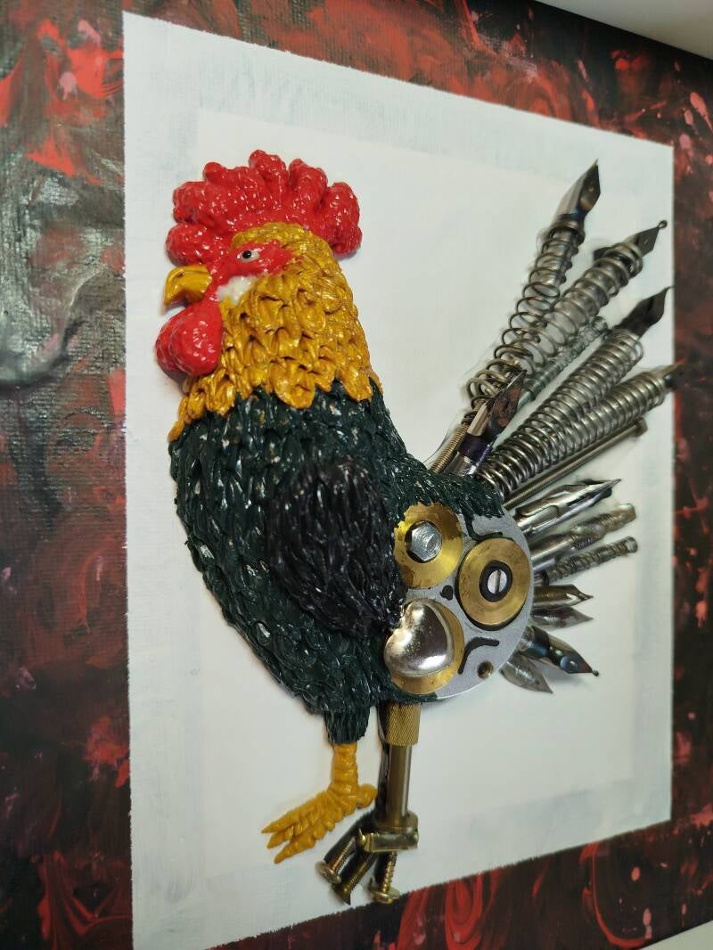 Mechanical Nature: Rooster (25cm X 20cm)