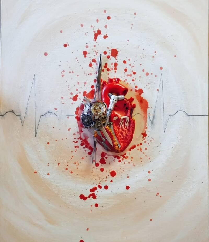 Heart Surgery (80cm X 60cm)