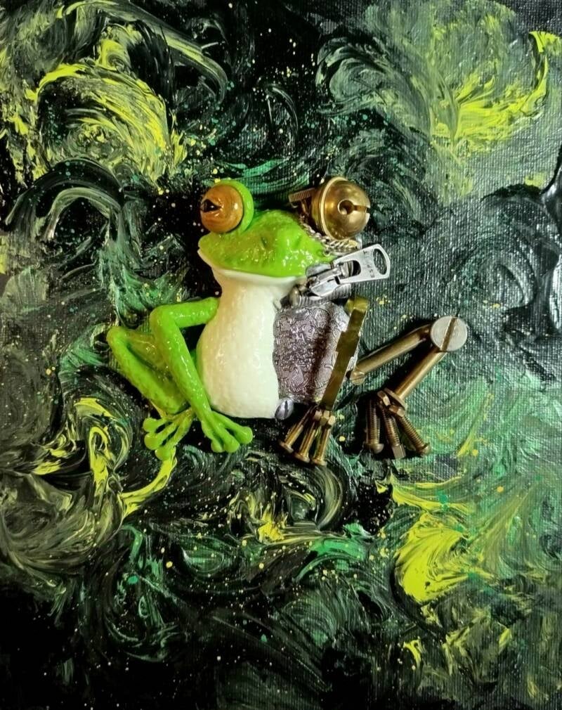 Mechanical Nature: Frog (25cm X 20cm)