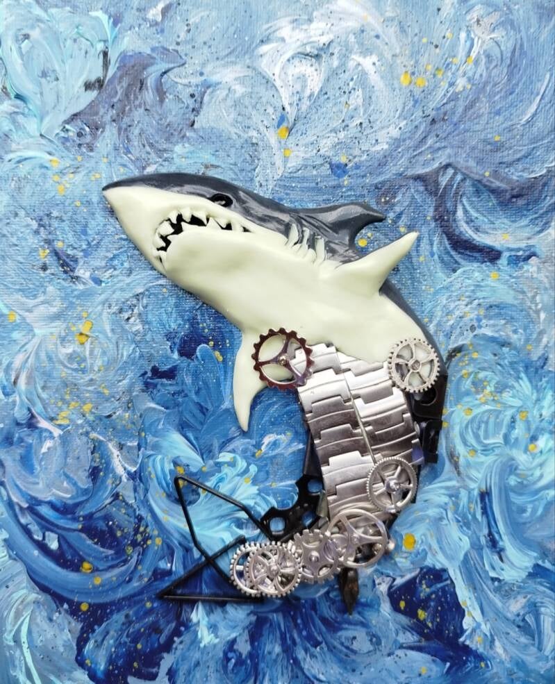 Mechanical Nature: Shark (25cm X 20cm)