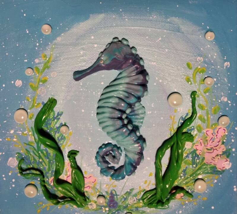 Seahorse (20cm X 20cm)