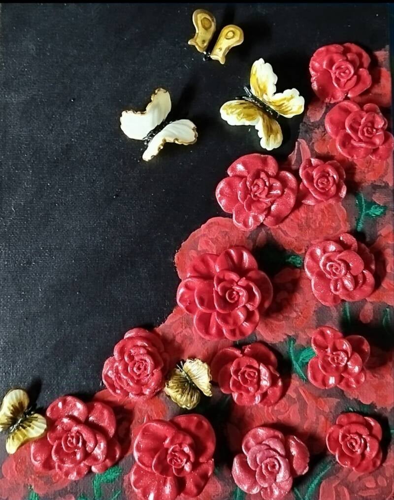 Roses (25cm X 20cm)