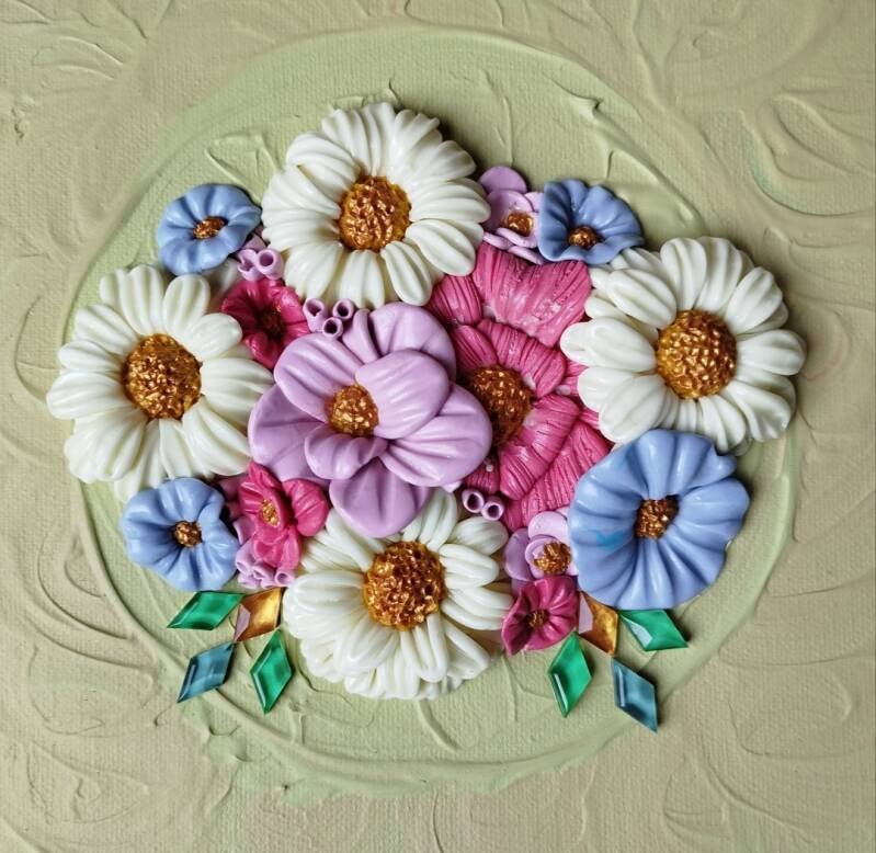 Spring flowers (20cm X 20cm)