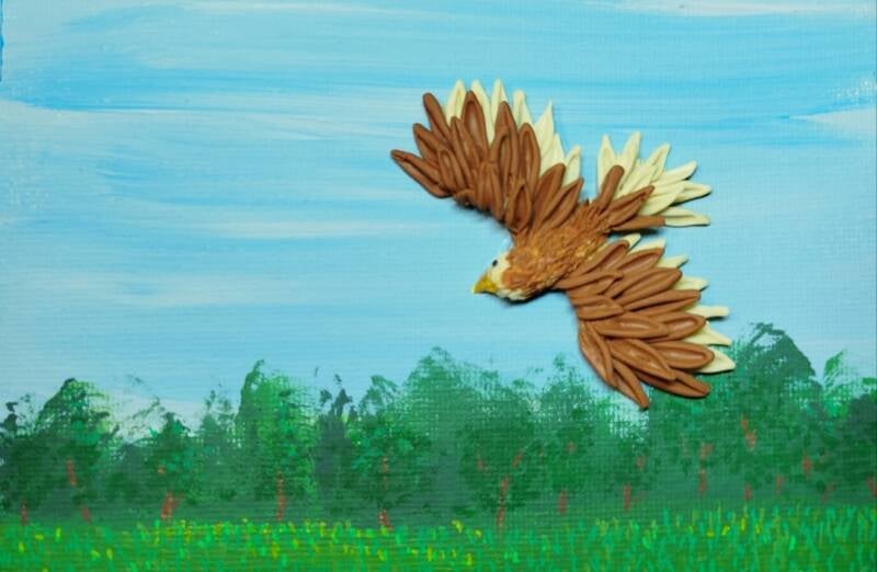 Flying over the meadow (10cm X 15cm)