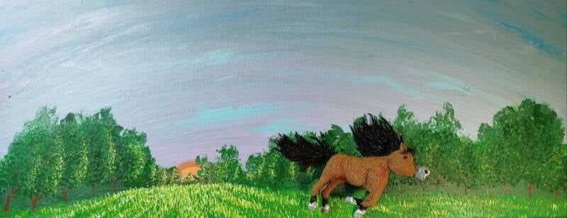 Running Free (20cm X 50cm)