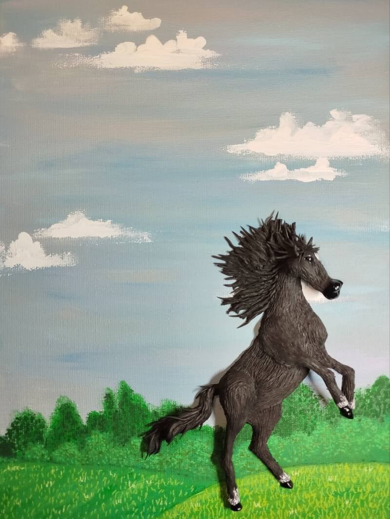 Wild at Heart (30cm X 40cm)